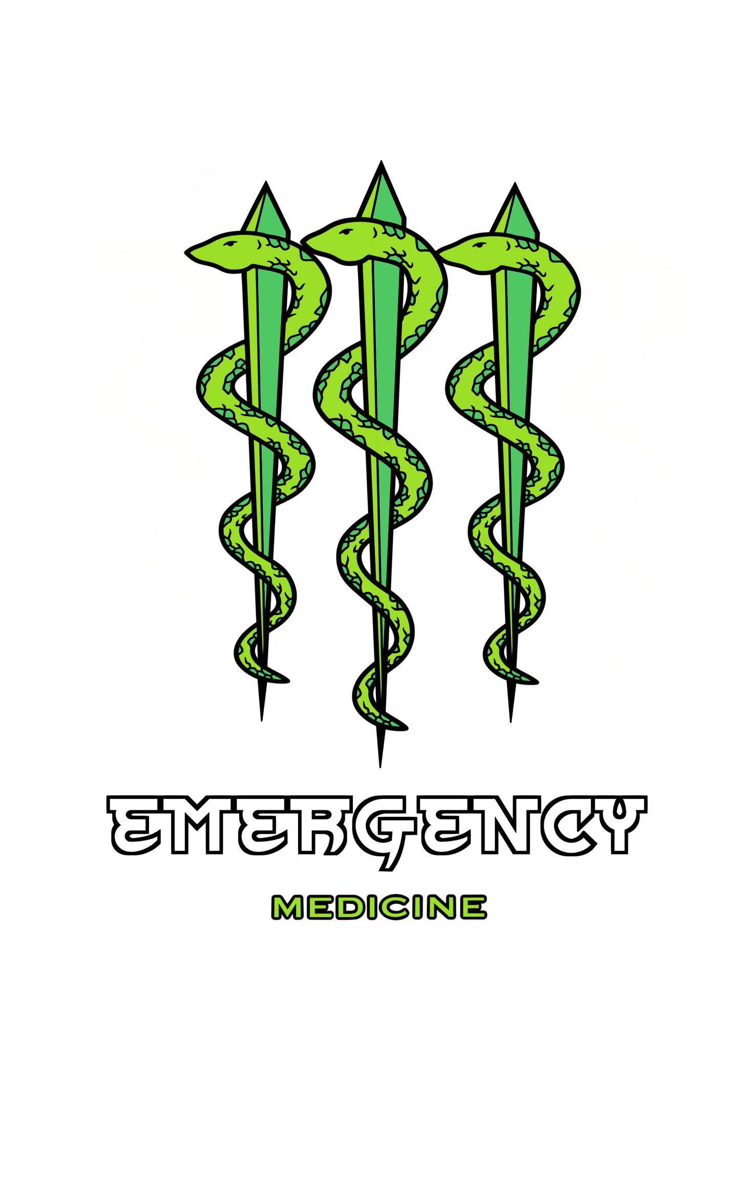 Emergency Medicine (Green on Black)